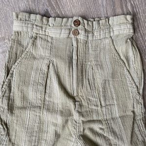 Green Free People Pants